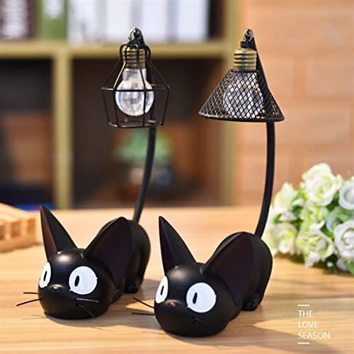 TBUDAR Masa lambası 1 adet Masa Lambası Gece Lambası masa lambaları Ev Süsler Yatak Odası Çalışma Dekor için Sevimli Siyah Kediler
