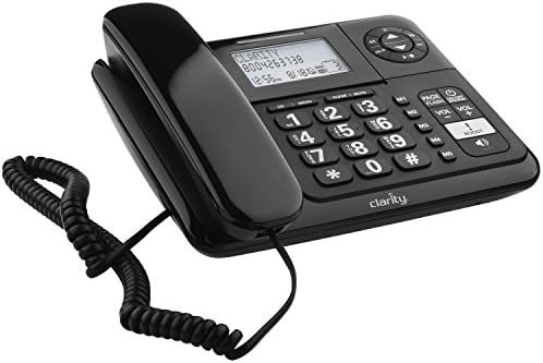 Clarity E814CC Yaşlılar için Güçlendirilmiş Kablolu İşitme engelli Telefonlar (E814CC Temel Telefon)