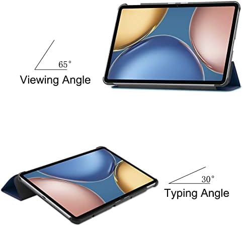Tablet PC Kılıf Kılıf için Onur Tablet V7 10.4 KRJ2-W09 İnce Tri-Fold Standı Akıllı Kılıf, Çoklu Görüş Açıları Standı Sert Kabuk