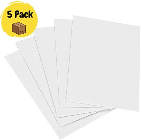 Mr. Pen-Pamuklu Kanvas Paneller, 5 Paket, 5x7 İnç, Yağlı ve Akrilik Boyalar için Üçlü Astarlı, Boyama, Boyama, Çizim ve Sanat