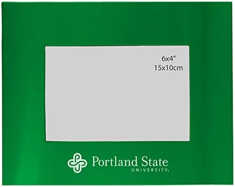 UXG, Inc. Portland Eyalet Üniversitesi-4x6 Fırçalanmış Metal Resim Çerçevesi-Yeşil