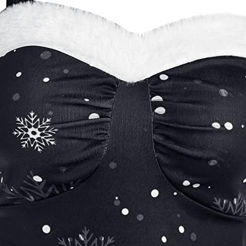 Kadın Vintage Parti Elbise Noel Grafik Ombre Renk Balo Korse Bayanlar Zarif Rahat Sling Kolsuz Seksi Elbise
