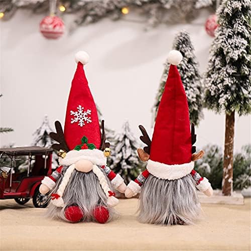JWDYA 2 Pcs Noel Meçhul yaşlı adam ile lamba ışıklı uzun Sakal Bebek noel süslemeleri için Ev (Renk: Bir, Boyutu