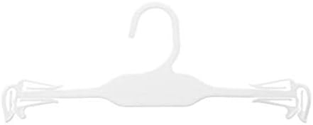 WellieSTR Plastik Askılar Şık, Sütyen/Külot/İç Çamaşırı için Harika, 10 inç (100 Paket, Beyaz)
