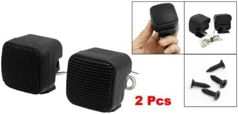 EuısdanAA 2 Adet Katlanabilir Mini Araç Ses Tweeter Hoparlörler Siyah 50 W (Mini altavoces de agudos de ses para coche plegables