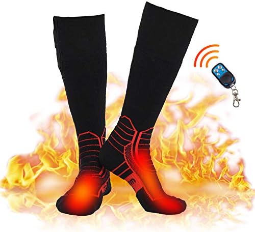 Dr. Sıcak kablosuz ısıtmalı çorap, uzaktan Kumanda 2600 mAh 7.4 V şarj edilebilir pil ısıtma çorap, termal kayak çorap soğuk