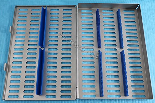 Alman Çelik 2 Set Her Diş Otoklav Sterilizasyon Kaset Raf Kutusu Tepsi için 20 Enstrüman