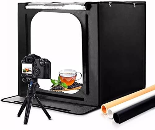 NİZYH 60 * 60 cm 24 inç taşınabilir Mini fotoğraf stüdyosu kutusu Softbox 46 W 3400LM beyaz ışık fotoğraf aydınlatma stüdyo çekim
