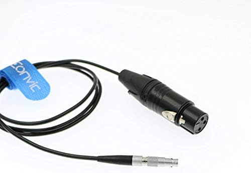 SZRMCC Z KAM E2 veya ARRI Alexa Mini Kamera Ses Giriş Kablosu Neutrik XLR 3 Pin Dişi 00B 5 Pin (Düz, 1 m)