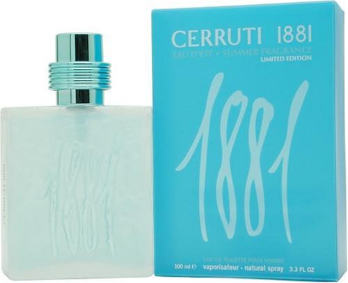 Cerruti 1881 Summer By Cerruti For Men, Eau De Toilette Sprey, 3,3 Onsluk Şişe