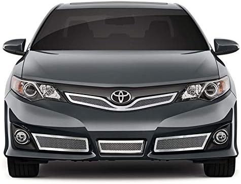 Parlak Tasarım Üst + Tampon Mesh Grille Ekle Toyota Camry SE 2012-13 ıçin [4 p Krom] Prim FX
