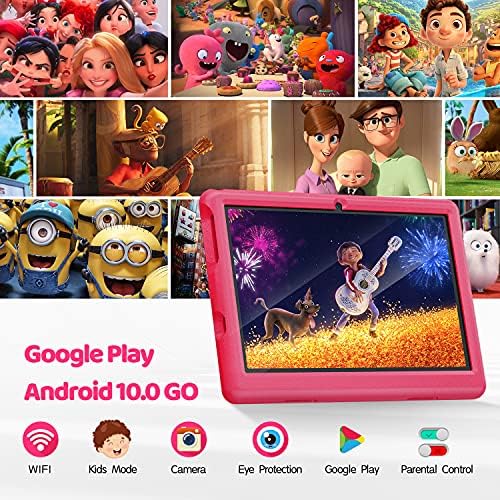 10 inç Çocuk Tableti-Android 10.0 Tablet PC 10.1 Ekran, 6000mAh, Kidoz Önceden Yüklenmiş, Ebeveyn Kontrolü, Çocuk Tableti, 32GB