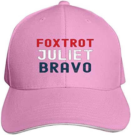 Foxtrot Juliet Bravo-Baba Ayarlanabilirhat, Yumuşak Beyzbol Şapkası Siyah