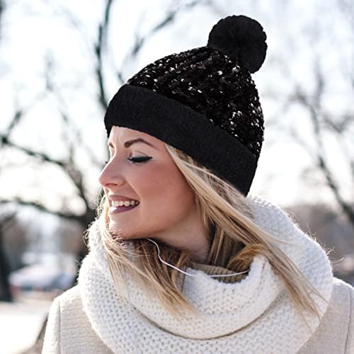 Kadın Kış Şapka Faux Kürk Pom Rahat Şapka Kawaii şapka Kadın Kış Bir Boyut Kayak