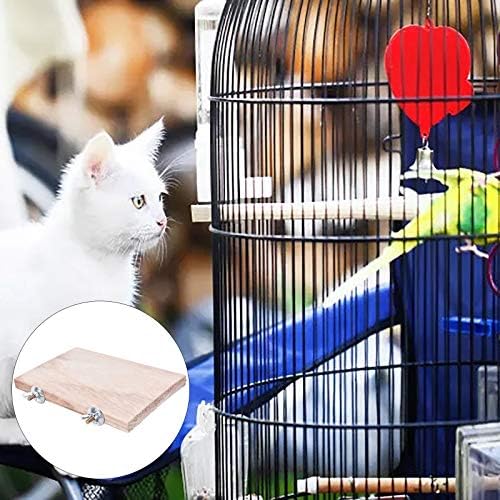 tuhanyıng-us 3 Adet Pet Papağan Kuş Kafesi Tünemiş Chinchilla Levrek Ahşap Standı Platformu hamster kafesi Platformu Sıçan Oyuncak