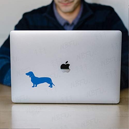 NBFU Çıkartmaları Dachshund Pet Köpek Hayvan 1 (Masmavi Mavi) (2 Set) Premium Su Geçirmez Vinil süslü çıkartmalar dizüstü telefon