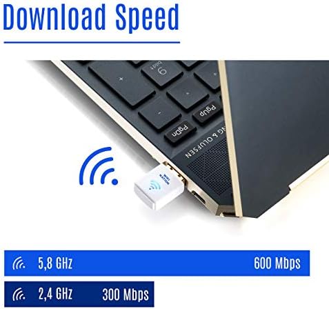 WiFi Ulus WiFi Dongle Mini 802.11 ac AC600 USB WiFi Adaptörü, yonga seti: Realtek RTL8811AU, Çift Bant 2.4 GHz veya 5GHz, Windows,