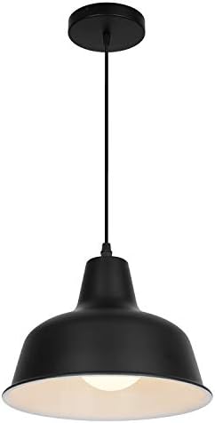 Siyah endüstriyel kolye ışıkları Retro çiftlik asılı tavan aydınlatma armatürleri mutfak ada yatak odası oturma odası fuaye (Siyah