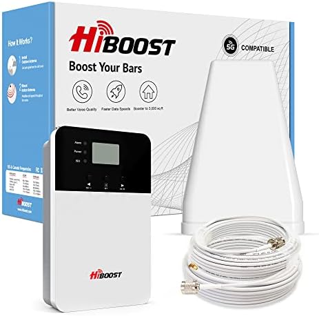 HiBoost Cep telefonu Güçlendirici için 5,000 sq ft Cep Telefonu Sinyal Güçlendirici Artırır 4G LTE Cep Güçlendirici için Verizon