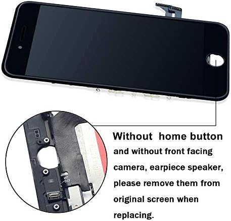 Keytas ıçin iPhone 8 Artı Ekran Değiştirme Kiti Siyah 5.5 LCD ekran iPhone 8 Artı 5.5 İnç 3D dokunmatik ekran digitizer Çerçeve
