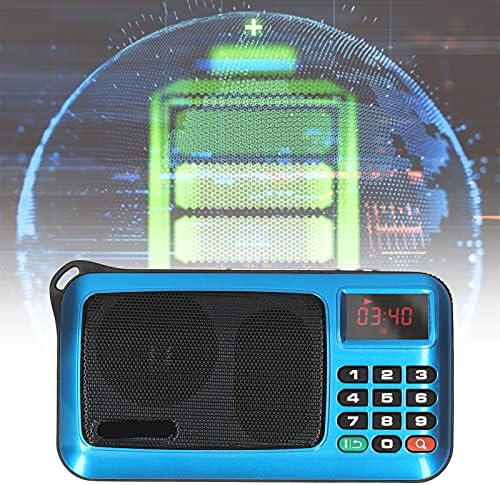 büyük Dijital Ekranlı Wendeekun Cep Transistörlü Radyo, Taşınabilir Radyo Hoparlörü MP3 Müzik Çalar LED Ekranlı ve El Fenerli