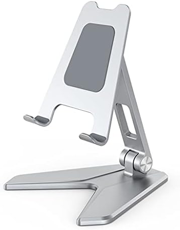 WALNUTA Tablet Standı Ayarlanabilir Katlanır Tutucu Destek Aksesuarları Ergonomik Monitör Braketi (Renk: Gümüş)