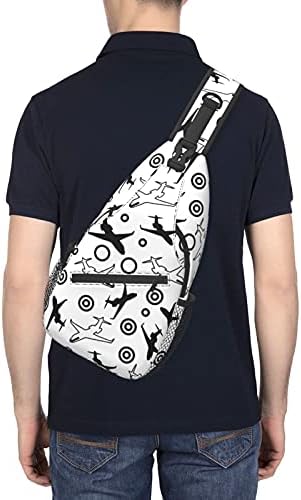 Beyaz ve Siyah Uçaklar kadınlar için asma sırt çantası Seyahat Yürüyüş tek kollu çanta Sırt Çantası küçük keten sırt çantası