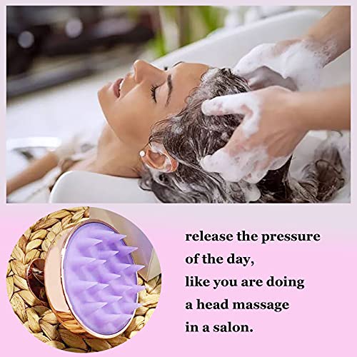 Dazzled elektroliz saç derisi masaj şampuan fırça, Peeling kepek, saç Büyümesini teşvik, (ıslak/kuru)yumuşak silikon saç derisi