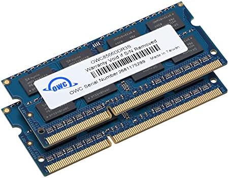 OWC 8 GB (2 X 4 GB) PC8500 DDR3 1066 MHz 204-pin Bellek Yükseltme Kiti, (OWC8566DDR3S8GP), MacBook Pro, MacBook, Mac Mini ve