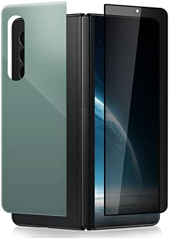 (1 TAKIM 2 ADET) Wolsiamc Samsung Galaxy Z Fold 3 5G için Tasarlanmış Gizlilik Parlama Önleyici Ekran Koruyucu, 1 ADET Ön + 1