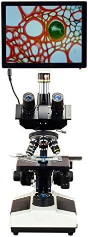 OMAX 40X-2500X 5MP 9.7 İnç Dokunmatik Dijital Bileşik Trinoküler LED Lab Biyolojik Mikroskop