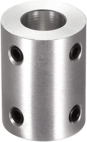 KFıdFran 8mm için 10mm Çap Sert Kaplin 25mm Uzunluk 20mm Çap Alüminyum Alaşım Mil Çoğaltıcı Bağlayıcı Gümüş(8mm bis 10mm Bohrung