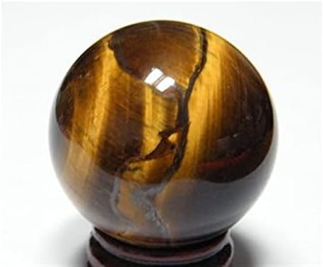 XHAAWH 60mm Doğal Kaplan Gözü Taş Kristal Top Kuvars Küre Topu Dekoratif Kristal (Renk : Çok Renkli)