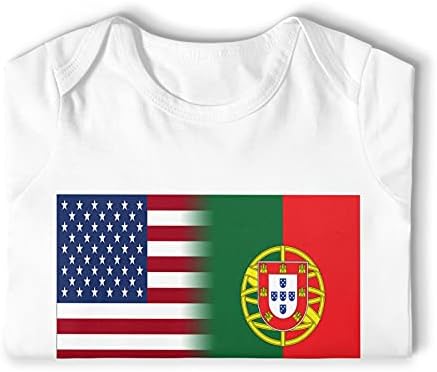 Amerika Birleşik Devletleri Ve Portekiz Bayrağı Bebek Bebek Bodysuit Giysileri Bebek Onesies Tulum Tulum
