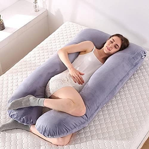 NC Annelik Yastık, çok Fonksiyonlu Saf Pamuk Saf Renk Yastık, çıkarılabilir ve Yıkanabilir U-Şekilli Siesta Saf Renk Yastık Yastık,