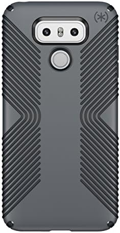 LG G6 için Speck Ürünleri Presidio Grip Cep Telefonu Kılıfı-Grafit Gri / Kömür Gri