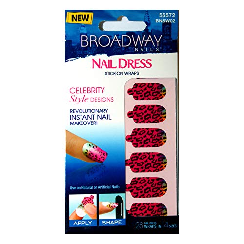 Broadway Nail (1) Paket Tırnak Elbisesi Stick-On Sarar-Ünlü Stil Tasarımları-Anında Tırnak Makyajı-Paket başına 28 Sarar-Sarı,