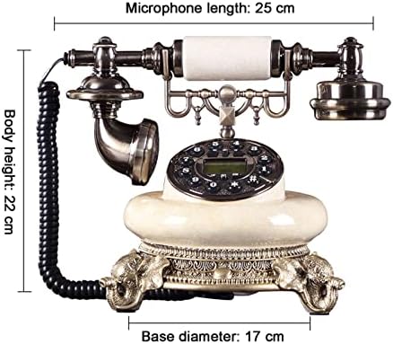 XinsBeirun Antika Telefon, sabit Dijital Vintage Telefon Klasik Avrupa Retro Sabit Telefon Kablolu Asılı Kulaklık ile Ev Otel