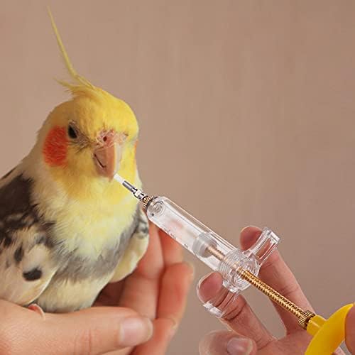 Kuş Besleme Şırınga Besleme Tüpü ile Bebek Kuş Sıvı Gıda Besleme Aracı Muhabbet Kuşu Oyuncaklar