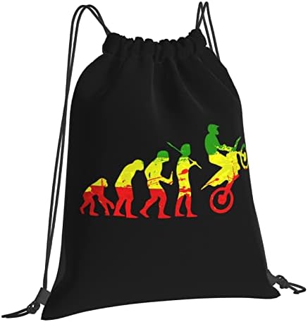 İpli sırt çantası evrim Motocross komik Dirtbike dize çanta Sackpack spor salonu alışveriş spor Yoga için