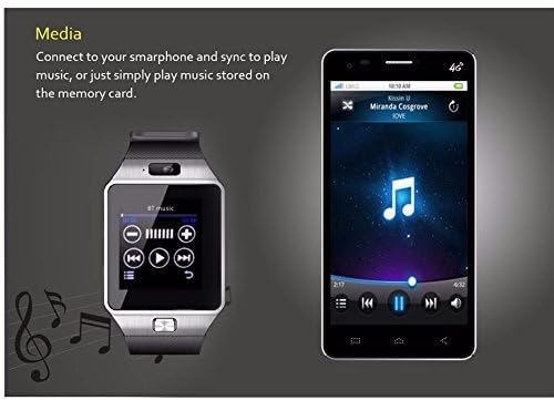 iPhone/Android Akıllı Telefonlar için Kameralı Hepsi Bir Arada Bluetooth Smartwatch Kilidi (Beyaz)