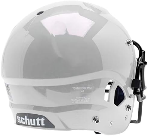 Schutt Sports Vengeance A9 Yüz Maskeli Gençlik Futbol Kaskı, Beyaz, L / XL