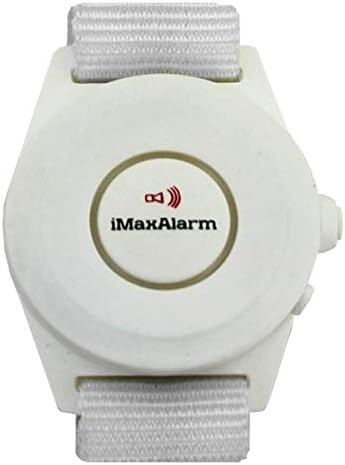 ıMaxAlarm Akıllı Hırsız SOS Uyarı Bandı Kişisel Alarm-130dB Alarm-Güvenlik ve Güvenlik Acil Durum Cihazı-Mat Beyaz (Akıllı Hırsız