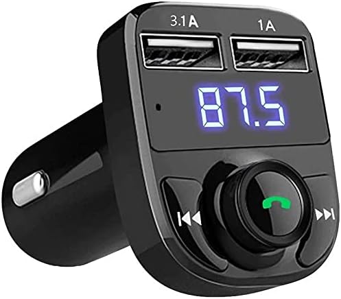 KEİNXOW FM Verici Araba kablosuz Bluetooth FM Radyo Adaptör desteği Eller Serbest Arama, USB flash Sürücü MP3 Müzik Çalar ve
