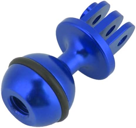 Gaeirt Mini Bilya Kafa, Taban Topu Güçlü Dayanıklılık ve Yüksek Stabilite Kullanımı rahat Spor Kamera için Basit Kurulum (Mavi)