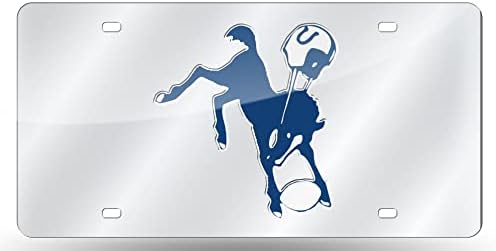 Indianapolis Colts Lazer Etiket Plaka Retro Logo Tasarım Premium Aynalı Akrilik Kakma Futbol
