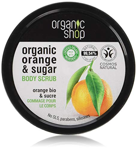 Organik Mağaza Vücut Fırçalayın Doğal Sicilya Portakal ve Şeker 250ml
