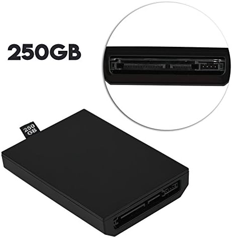 PUSOKEİ HDD sabit disk Disk için Oyun Konsolu 120 GB / 250 GB Oyun Makinesi sabit disk Disk için Xbox 360 Dahili İnce Siyah (250
