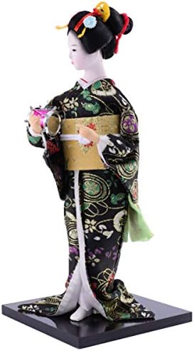 CLİSPEED 12 İnç Japon Geyşa Kimono Bebek Süsleme Asya Geyşa Tahsil Heykelcik Heykeli Hediye Ofis Bar Ev Partisi Masa Dekorasyon