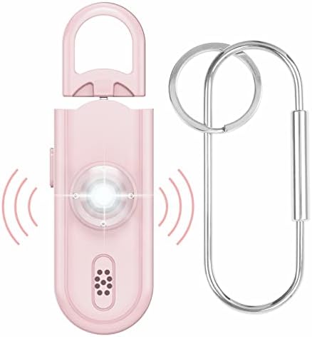 Kendini Savunma Siren Anahtarlık-Kişisel Alarm 130dB Siren-Kadınlar için Kişisel Güvenlik Alarmı, Güvenli Ses Cihazı ile Strobe
